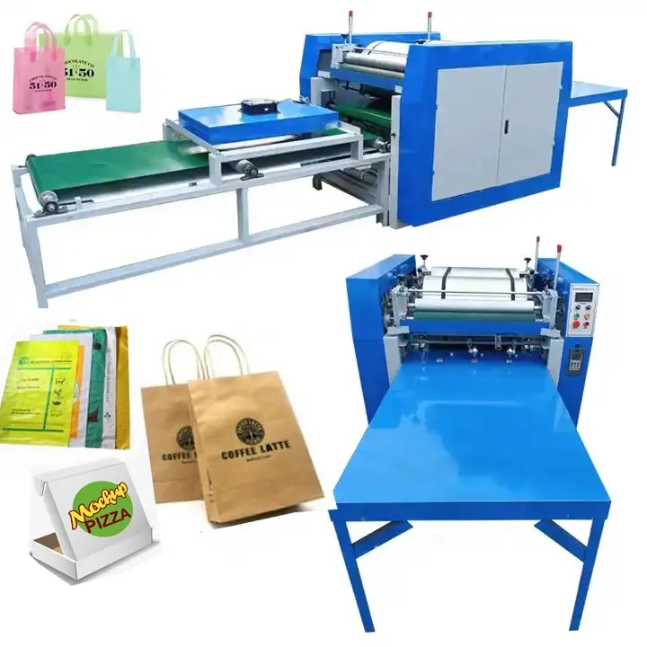 Pp-Blumenträger-Druckmaschine für 2-farbige Papier-Kunststoff-Jutte-Beutel Flexo-Druckmaschine