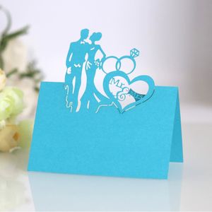 Cartes de table de mariage en strass scintillants, découpées au laser en forme de cœur, pour cartes nominatives de placement de table, cadeaux de fête prénuptiale - Product Image 3