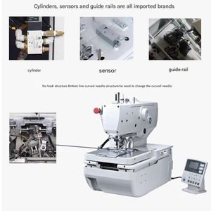 Gorra de béisbol con <span class=keywords><strong>ojales</strong></span>, máquina de ojal, máquina de ojal, Panel de botones computarizado - Product Image 5