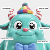 Op maat gemaakte schattige cartoon dierenmonster hars beeldje OEM IP karakter speelgoed beeldje bureaudecoratie cadeau blind box stijl