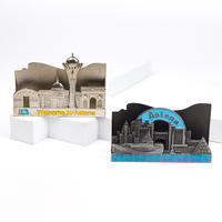 Porte-cartes de visite en métal personnalisé pour souvenirs touristiques, décoration de table, cadeau d'entreprise