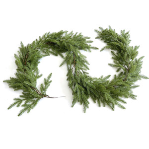 Guirlande Murale de Feuillage Artificiel en Rotin Norfolk Simulé de 1,80 m pour Décoration de Noël et de Fêtes, en Aiguilles de Pin en Plastique - Product Image 5