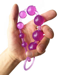 Günstige Großhandel Transparente Bunte PVC 10 Perlen Bälle Lange <span class=keywords><strong>Anal</strong></span> Perlen Spielzeug Butt Plug Schwanz Für Männer Frauen Sex - Product Image 3