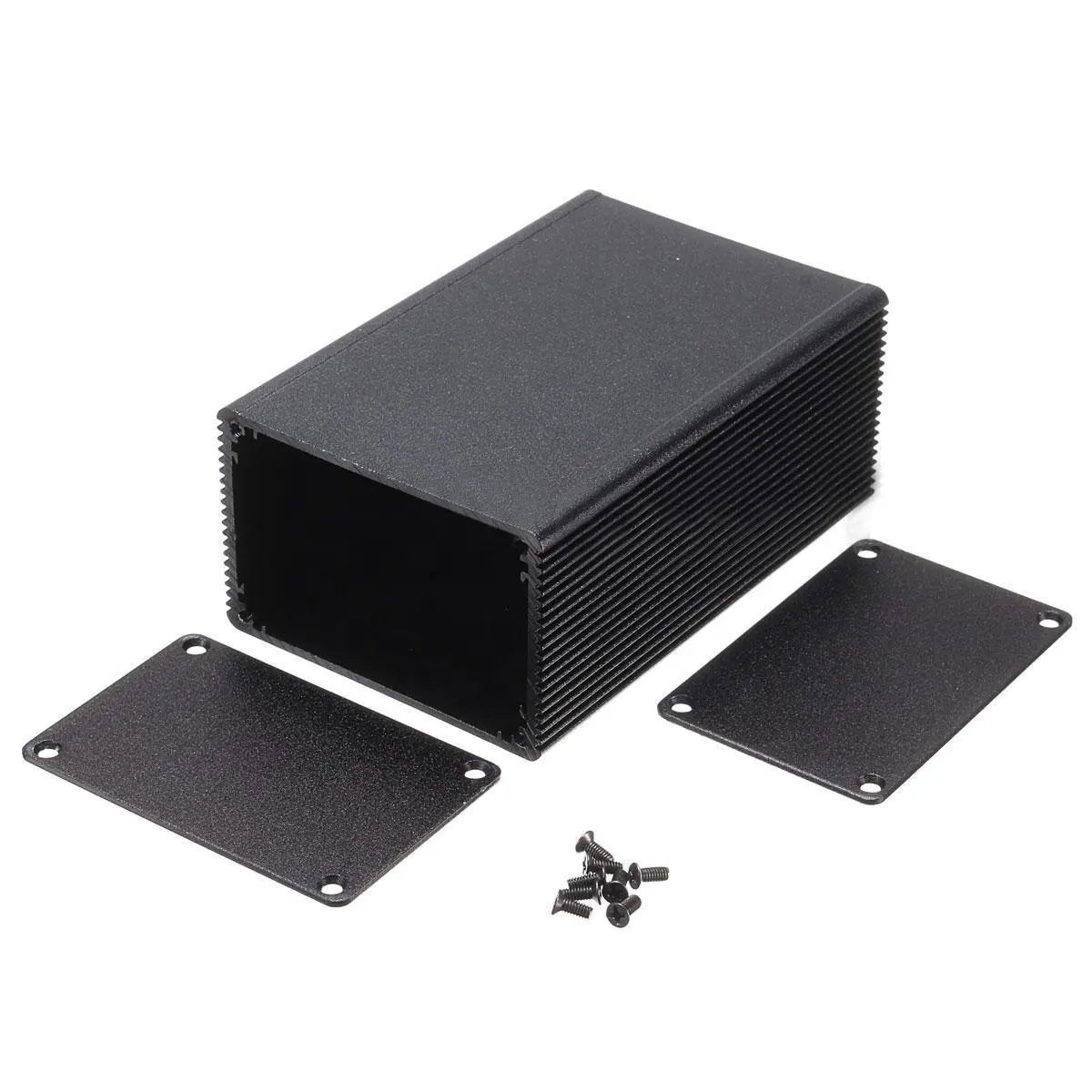 Aluminium Elektronik Junction Box DIY Perumahan Kasus Instrumen Kandang DIY Proyek Elektronik Kotak Penyimpanan Case 100x66x43mm