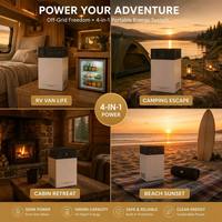 Centrale Électrique Portable 500W, Générateur Solaire 1000Wh, Batterie LiFePO4, pour Camping, VR, Maison, Onduleur Pur Sinus, MPPT, Personnalisation OEM