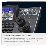 Controlador PTZ Universal con Joystick 4D, Pantalla LCD de 5.5 Pulgadas, 4Kp30, 7 Atajos de Cámara, Grabación de Rutas, PoE, HDMI, Directo de Fábrica para Estudio y Transmisión en Vivo