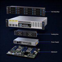 Châssis de serveur GPU 4U KY5888G1 avec ventilateur 6056 pour refroidissement haute puissance, montage en rack, pour l'entraînement IA, l'apprentissage profond et les centres de données