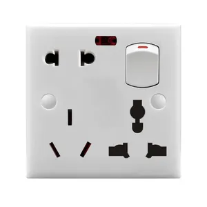 home use electrical socket switch 86 Type universal electric socket grey electrical sockets PL