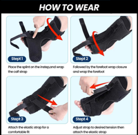 Attelle dorsale élastique personnalisée orthèse orthèse attelle de nuit réglable pied goutte pour la fasciite plantaire Protection soulagement de la douleur
