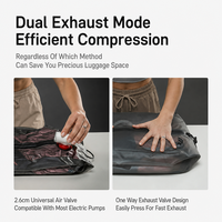 Sacs de compression sous vide en TPU mat, étanches IP68, hermétiques avec fermeture éclair, 22L, gain de place pour voyage, maison, bagages, vente en gros
