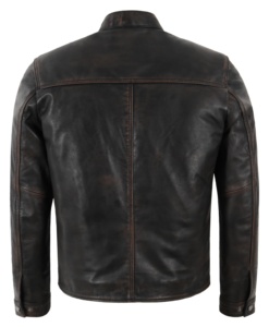 Veste en cuir Nappa noir véritable 100% sur mesure pour homme, logo personnalisé, marque privée, fabricant OEM, vente en gros, luxe - Product Image 4