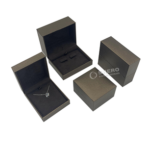 Cajas de Joyería al por Mayor, Negras, Personalizadas, de Imitación de Cuero PU de Primera Calidad, para Collares, Pulseras, Anillos y Pendientes - Product Image 5