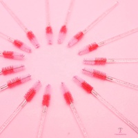Vente en gros de baguettes de mascara brosses à cils jetables extensions de cils spoolies brosse à cils couleur mascara baguette brosse