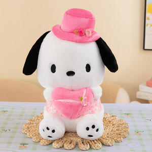 Peluches Kuromi en forme de cœur rose, vente en gros, décoration de fête, cadeaux de la Saint-Valentin, personnages de dessins animés d'anime, jouets en peluche pour filles - Product Image 5