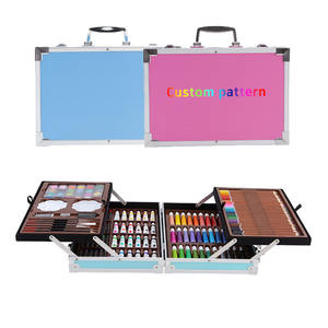Juego de Arte de 145 Piezas en Caja de Aleación de Aluminio, Kit de Pintura, Materiales de Arte de Colores, Juego de Dibujo para Niños - Product Image 1