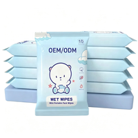 Lingettes humides pour bébé personnalisées OEM/ODM, format voyage pour peaux sensibles de nouveau-nés, vente en gros, best-seller en Europe