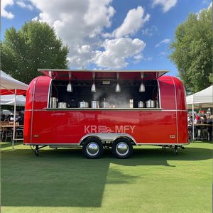2025 United State Full <b>Kitchen</b> Concession Bbq Trailer With Fully Equipped Food Truck Porch - Product Image 2