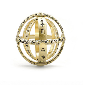 Anillo de Bola Astronómica en Oferta, Anillo Giratorio Deformable, Anillo de Pareja con Bola Retro Alemana - Product Image 1