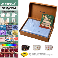 ANNO 3 件套圣诞医用手术服礼盒 TR 运动服医院护士制服，适合顶级电商卖家