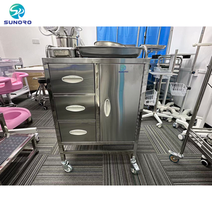 주문 제작 병원용 스테인리스 스틸 카트 트롤리 약품 트롤리 치료용 카트 - Product Image 1