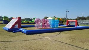Ballon à bulles gonflable en PVC de taille humaine unisexe 1,5 m/1,2 m TPU DIY pour saut à bulles, football à bulles, zorb corporel, mer - Product Image 3