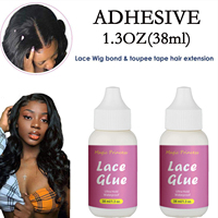 Kit d'Extensions Capillaires OEM Colle et Dissolvant pour Perruques en Dentelle Spray Fondant Fixant Bâton de Cire Anti-frisottis pour Perruque