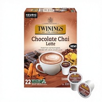 OEM Nouveaux dosettes de thé au chocolat et au chai latte K-Cup, boîte de 22, saveur soyeuse et pure, café instantané et thé aromatisé
