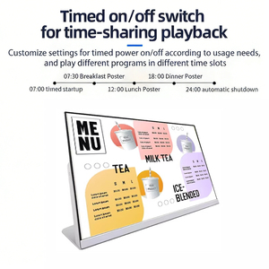 หน้าจอแสดงเมนูอิเล็กทรอนิกส์ LCD ระบบแอนดรอยด์ ขนาด 21.5-27 นิ้ว สำหรับร้านกาแฟ <span class=keywords><strong>KFC</strong></span> ในร่ม ร้านอาหาร ร้านขายชานม และร้านค้าปลีก ใช้เป็นป้ายดิจิทัล - Product Image 2