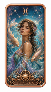 Barre in Rame Puro .999 da 1oz all'Ingrosso, Serie Zodiaco, con Stampa UV 2D Fronte e 3D Retro, Barre Astrologiche per Collezionismo e Forniture all'Ingrosso per Regali - Product Image 5