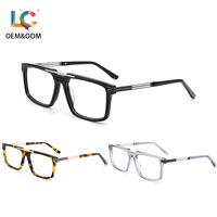 Lunettes optiques de haute qualité avec monture en acétate et branches en titane, lunettes de vue, lunettes anti-lumière bleue, lunettes de lecture