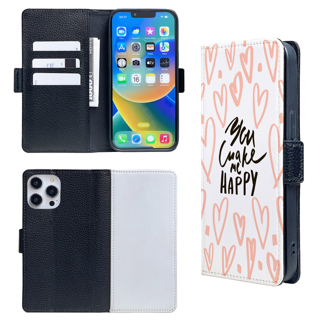 Luxury Wallet Leather for Case for iPhone 13 Mini 14 Plus 15 Pro 15 Pro Max Magnetic Flip Card Holder Bag Phone Cover