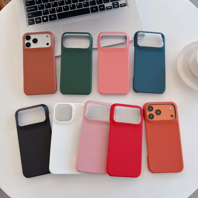 Shockproof Minimalist for IPhone Vegan PU Case Phone