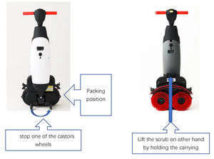 Commercial Brushless Compact Tile Marble Mop Automatic Hand Held Floor Machine for Household Hotel - Product Image 3