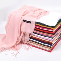 Vente en gros Eté Printemps Châle fin Foulards Pashmina Polyester souple Hijab en cachemire pour l'automne Pas Cher Promotionnel Autres Foulards