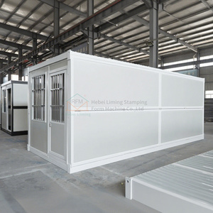 Casa de contenedores plegable Panel de sándwich de acero extensible Contenedor transpirable Oficinas usadas Villas Hoteles Baños Cocinas - Product Image 2