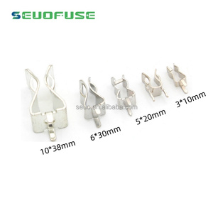 Clip de <span class=keywords><strong>fusible</strong></span> 6X30 Auto métal laiton nickelé étamé PCB <span class=keywords><strong>fusible</strong></span> Tube Clip - Product Image 6