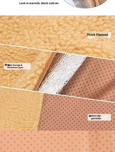 En perro enchufe de invierno almohadilla de calefacción perrera nido inalámbrico autocalentamiento moderno sólido ecológico 100% algodón manta eléctrica para mascotas - Product Image 6