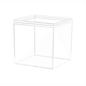 Usine OEM Mini cube de bonbons acrylique à fleurs carrées pour bonbons et pain Boîte transparente - Product Image 1