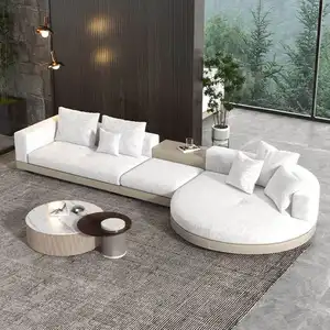 Divano di lusso in pelle mobili per la casa design a forma di l set moderno mobili divani divani soggiorno