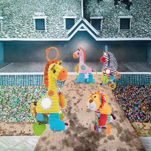 Juguete de Peluche Colgante de Jirafa de Dibujos Animados con Sonajero para Bebés, de Venta Caliente - Product Image 4