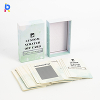 Jeu de cartes à gratter avec impression personnalisée et motif de couches à gratter personnalisées