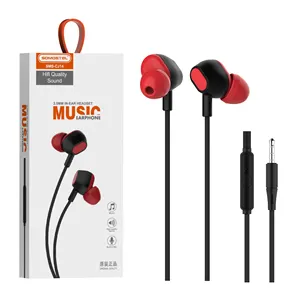 SOMOSTEL SMS-CJ14 새로운 충격적인 저음 HIFI 사운드 이어폰 와이어 1.20m 음악 audifonos 3.5mm 유선 이어폰 마이크