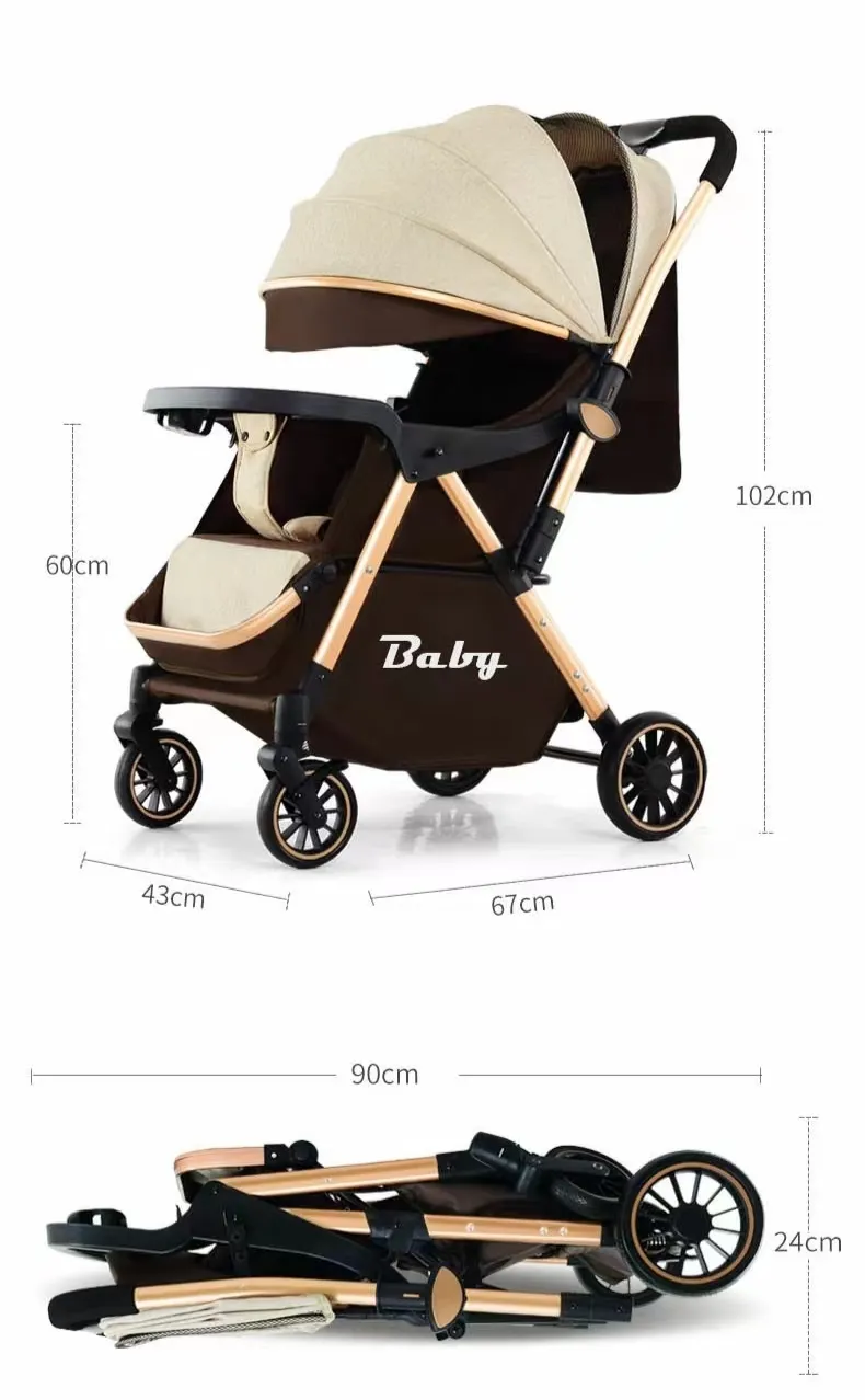 Klasik arabası bebek/en iyi tasarım iyi fiyat basit bebek pram/hafif yeniden doğmuş çocuk bebek arabası çin'de yapılan