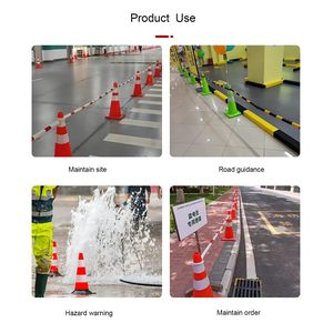 Venta Directa de Fábrica, Conos de Tráfico Flexibles de Seguridad Vial de PE de 50 <span class=keywords><strong>cm</strong></span> y 0.75 kg - Product Image 4