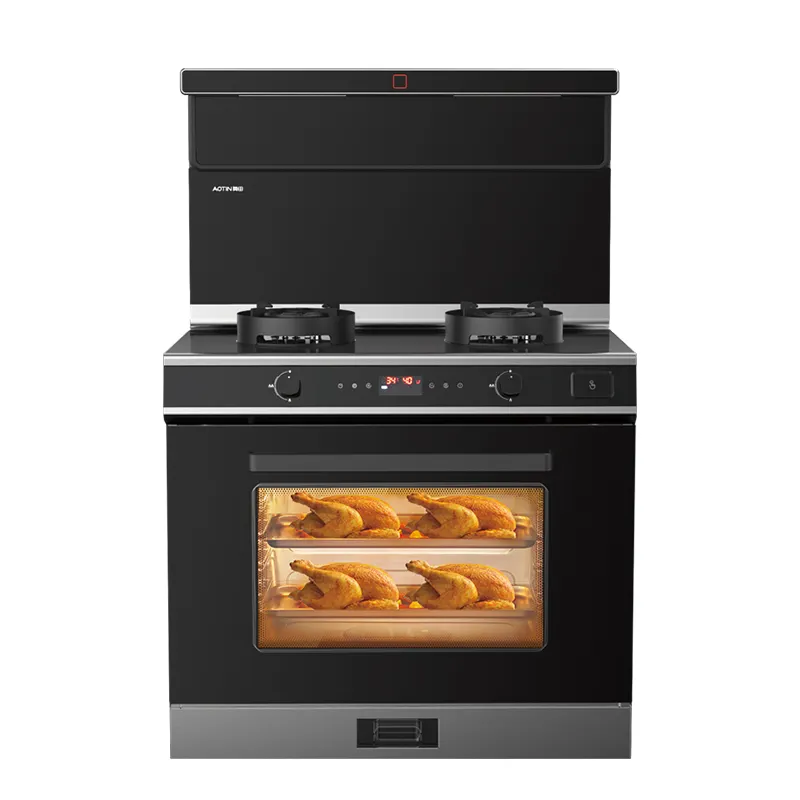 High-quality Kitchen Appliance With Integrated 2-burner Gas Stove With large-capacity Oven and Steam Oven