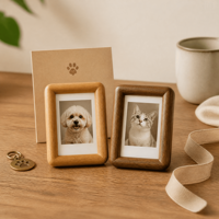 Cadre photo miniature en bois de noyer écologique et créatif pour la décoration de la maison et les cadeaux