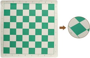 Durable Soft <strong>Checkerboard</strong> Outdoor International Chess Set Foldable Leather Game <strong>Board</strong> with Children's Plastic Chess Pieces - Product Image 3