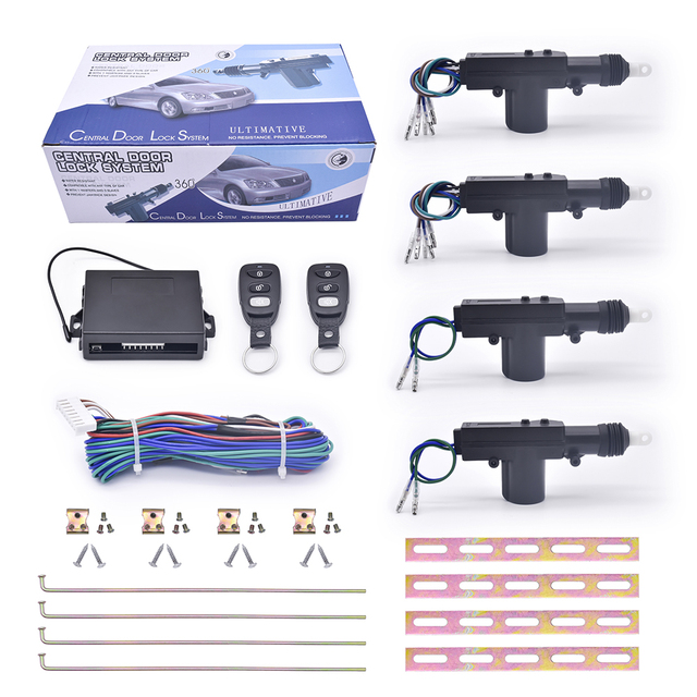 Hot Selling 2 Control 2 Central Door Lock with Remote Control Car Electric Central Locking System
