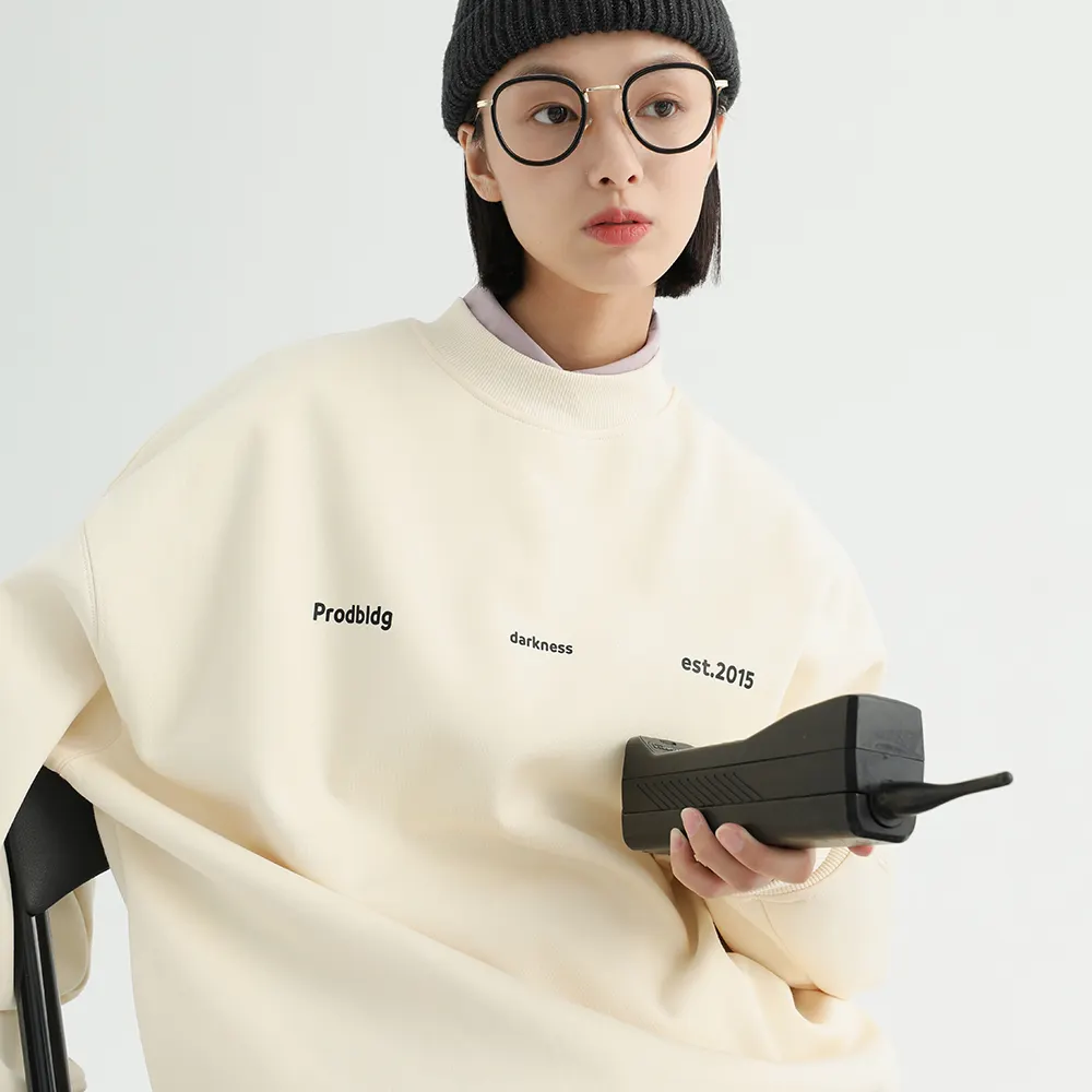 Bestseller lose Damen Rundhals ausschnitt Kunden druck Pullover 100% lässige Marke Sweatshirt Damen Damen Mode Hoodies