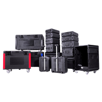 LOGO personalizado Pro Audio Video Accesorios Rack Case 2u 3u 4u 6u Plástico 19 pulgadas Flight Case